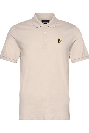 Lyle & Scott Slub Polo Shirt Tops Polos Short-sleeved Beige