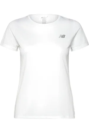 New Balance Sport Short Sleeve Sport Sport Clothing Sports Tops & T-shirts Sport T-shirts White