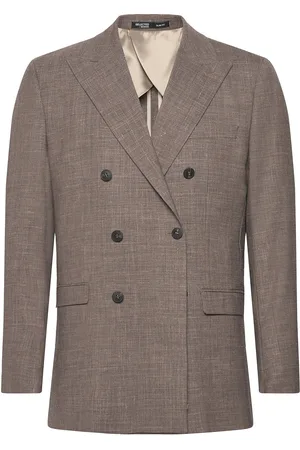 SELECTED Slhslim-Oasis Sun Db Blz Suits & Blazers Blazers Double Breasted Blazers Beige