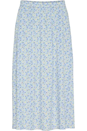 Cream Crtiah Skirt Skirts Maxi Skirts Blue