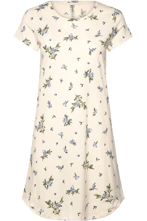 Lindex Nightdress Aop Yöpaita White