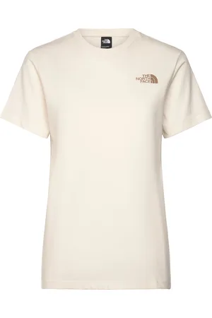 The North Face W Ss Box Nse Relaxed Tee Sport Women Sport Clothing Sports Tops & T-shirts Sport T-shirts Beige