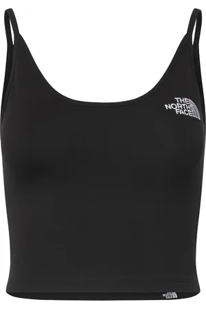 The North Face W Simple Dome Slim Crop Tank Sport Sport Clothing Sports Tops & T-shirts Sport Crop Tops Sport Sleeveless Crop Tops Black