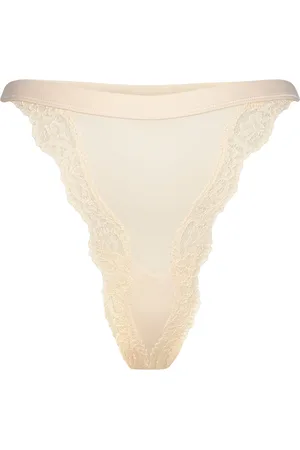 Benetton Slip Lingerie Panties Brazilian Panties Beige