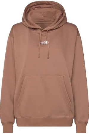 The North Face W Essential Over Hoodie Sport Women Sport Clothing Sport Sweat-shirts & Hoodies Sport Hoodies Brown