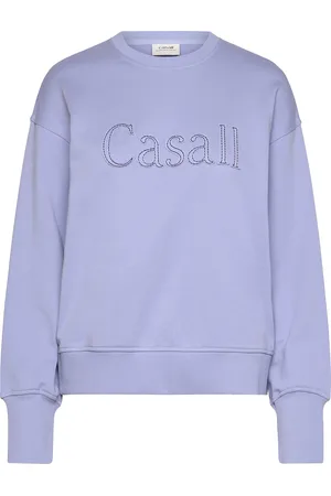 Casall Terry Spring Graphic Crew Sport Sport Clothing Sport Sweat-shirts & Hoodies Sport Sweat-shirts Blue