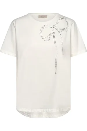 Freequent Fqfenjal-Tee Tops T-shirts & Tops Short-sleeved White