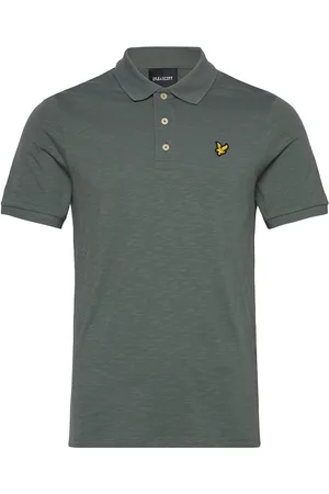 Lyle & Scott Slub Polo Shirt Tops Polos Short-sleeved Green