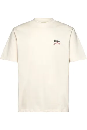 Woodbird Wbbaine Ganbei Tee Designers T-shirts Short-sleeved Beige