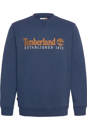 Timberland Embroidered Logo Crew Neck Sweats Tops Sweat-shirts & Hoodies Sweat-shirts Navy