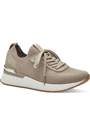 Tamaris Women Lace-Up Matalavartiset Sneakerit Tennarit Beige