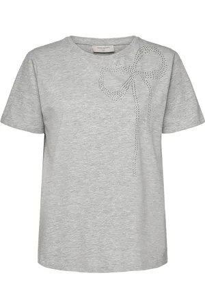 Freequent Fqfenjal-Tee Tops T-shirts & Tops Short-sleeved Grey