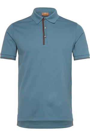 MOS MOSH Gallery Mmgharvey Polo Ss Tee Tops Polos Short-sleeved Blue