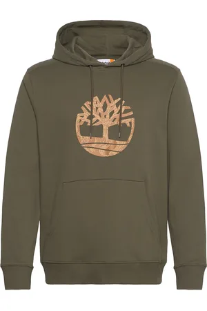 Timberland Front Camo Tree Logo Hoodie Designers Sweat-shirts & Hoodies Hoodies Green