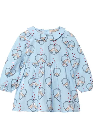 Fliink Colombe Ls Tunic Dresses & Skirts Dresses Casual Dresses Long-sleeved Casual Dresses Blue