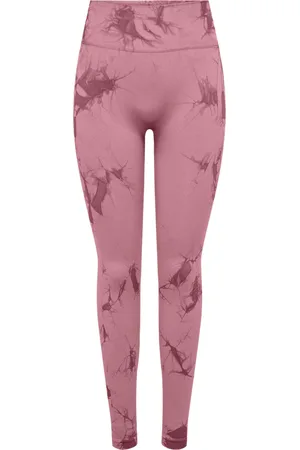 ONLY Onptie Hw Seam Tights Sport Women Sport Clothing Sport Tights Sport Seamless Tights Pink