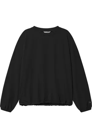 Rethinkit Soft Woven Track Pullover Stroll Sport Sport Clothing Sport Sweat-shirts & Hoodies Sport Sweat-shirts Black