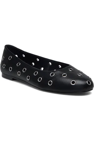 MANGO Die-Cut Ballerinas Ballerinat Black
