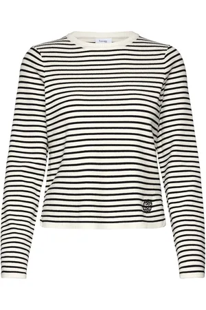 Levete Room Lr-Kirsten Tops T-shirts & Tops Long-sleeved White