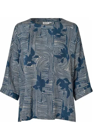 Masai Mabecca Tops Blouses Long-sleeved Blue