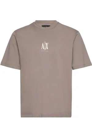 Armani Exchange T-Shirt Tops T-shirts Short-sleeved Brown