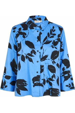 Masai Maindiya Tops Shirts Long-sleeved Blue
