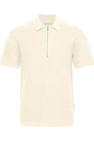 Casual Friday Cfjoe Ss Structured Polo Knit Tops Knitwear Short Sleeve Knitted Polos Beige