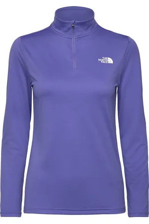 The North Face W Flex 1/4 Zip Tee Slim Sport Women Sport Clothing Sports Tops & T-shirts Sport T-shirts Purple