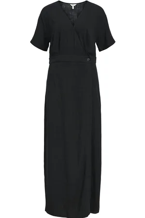 Object Objsanne S/S Re Ankle Dress Div Maksimekko Juhlamekko Black