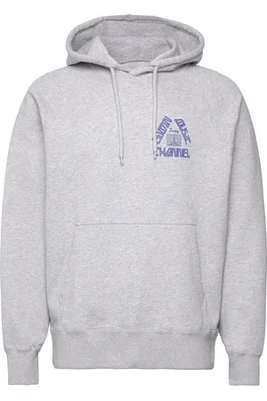 Edwin Enjoy Hoodie Sweat - Grey Marl Designers Sweat-shirts & Hoodies Sweat-shirts Grey