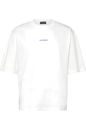 HAN Kjøbenhavn Monogram Over D Tee Designers T-shirts Short-sleeved White