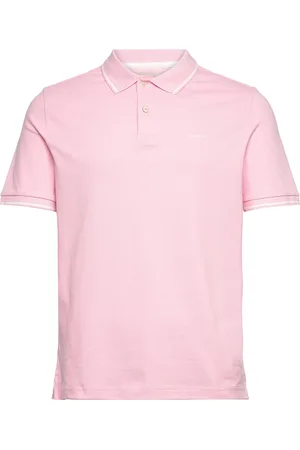 GANT Tipping Ss Pique Polo Tops Polos Short-sleeved Pink