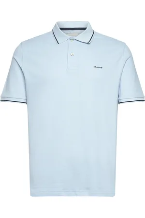 GANT Tipping Ss Pique Polo Tops Polos Short-sleeved Blue