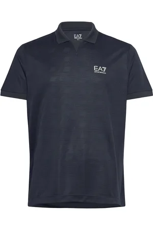 EA7 Polo Shirt Tops Polos Short-sleeved Black