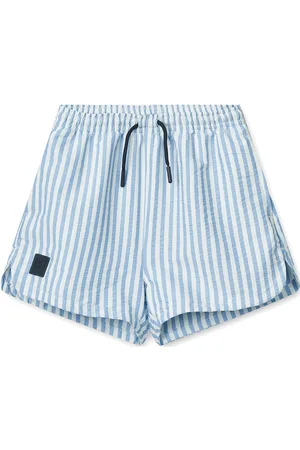 Liewood Aiden Seersucker Board Shorts Uimashortsit Blue