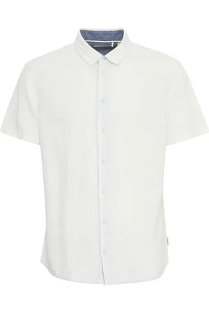 Blend Bhbobby Shirt Ss Tops Shirts Short-sleeved Shirts White