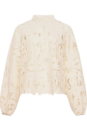 Noella Kimika Blouse Tops Blouses Long-sleeved Cream