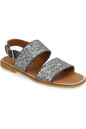 ANGULUS Sandals - Flat Matalapohjaiset Sandaalit Silver