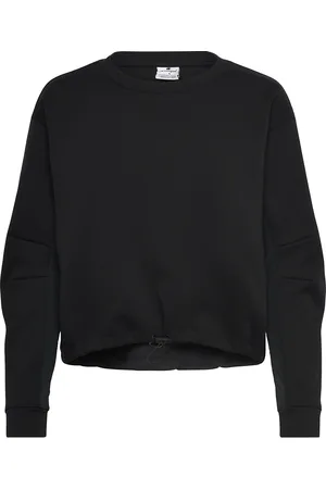 Champion Crewneck Sweatshirt Sport Women Sport Clothing Sport Sweat-shirts & Hoodies Sport Sweat-shirts Black
