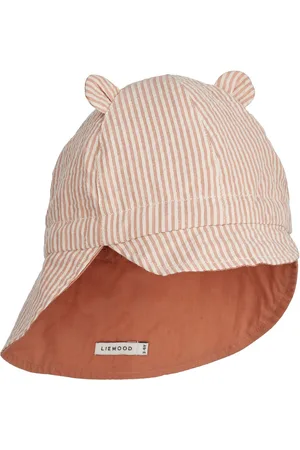 Liewood Gorm Reversible Seersucker Sun Hat With Ears Aurinkohattu Coral