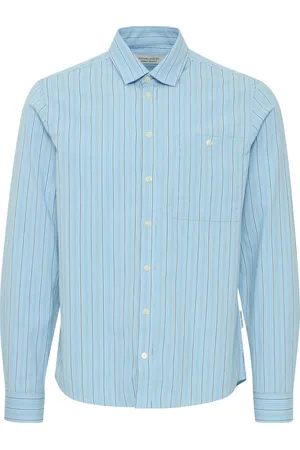 Casual Friday Cffreddi Ls Small Striped Shirt Tops Shirts Casual Shirts Blue