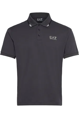 EA7 Polo Shirt Tops Polos Short-sleeved Black