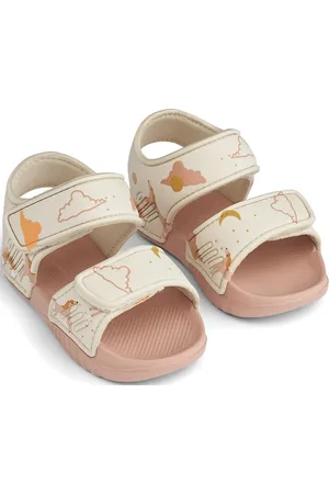 Liewood Blumer Printed Sandals Shoes Summer Shoes Sandals Cream