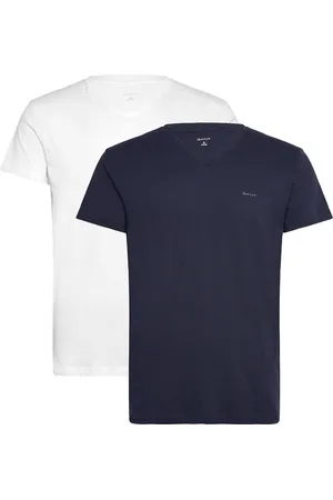 GANT V-Neck T-Shirt 2-Pack Designers T-shirts Short-sleeved Multi/patterned