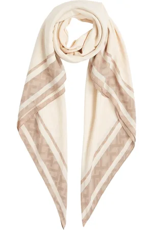 Tommy Hilfiger Elevated Chic Texture Square Accessories Scarves Lightweight Scarves Beige