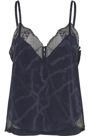 Zadig & Voltaire Cyoko Jac Chaines Designers Blouses Sleeveless Blue