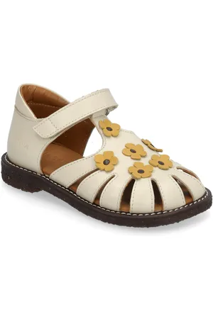 ANGULUS Sandals - Flat - Closed Toe Shoes Summer Shoes Sandals Cream