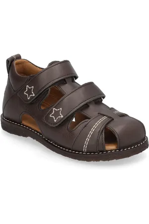 ANGULUS Sandals - Flat - Closed Toe Shoes Summer Shoes Sandals Brown
