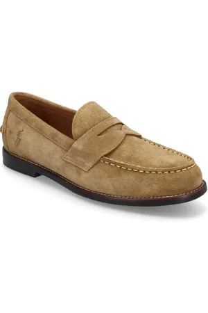Ralph Lauren Alston Suede Penny Loafer Designers Loafers Brown