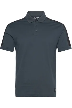 EA7 Polo Shirt Tops Polos Short-sleeved Blue